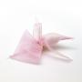SACCHETTO CONO MONOCONFETTO IN ORGANZA CON NASTRO DI CHIUSURA LUNGHEZZA 10 CM 100 PEZZI