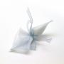SACCHETTO CONO MONOCONFETTO IN ORGANZA CON NASTRO DI CHIUSURA LUNGHEZZA 10 CM 100 PEZZI