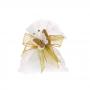 SACCHETTO ORGANZA PIZZO 16X15 CM 10 PEZZI