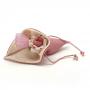 SACCHETTO CONO IN COTONE BICOLORE CON TIRANTE LUNGHEZZA 18 CM 10 PEZZI