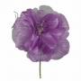 PICK DI PEONIA IN TESSUTO E VOILE LUNGHEZZA 14 CM 6 PEZZI