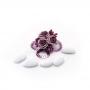 PICK CON ROSE IN POLIFOAM CON PAILLETTES Ø 5 CM 5 PEZZI