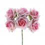 ROSA IN POLIFOAM PERLATA Ø 4 CM 18 PEZZI
