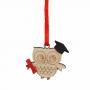 DECORAZIONE GUFO LAUREA Ø 3,5 CM 20 PEZZI