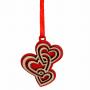 DECORAZIONE 3 CUORI Ø 3,5 CM 20 PEZZI