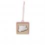 DECORAZIONE QUADRATA ORSETTO 3,5 X 3,5 CM  10 PEZZI