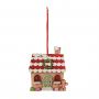 DECORAZIONE CASETTA MARZAPANE Ø 11 CM 6 PEZZI