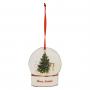 DECORAZIONE PALLA DI NEVE ABETE ALTEZZA 7 CM LARGHEZZA 5 CM 12 PEZZI