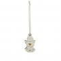 ANGIOLETTO CUORE ORO CON NASTRO LARGHEZZA  3 CM ALTEZZA 4 CM 12 PEZZI 