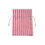 SACCHETTO IN COTONE A RIGHE CON TIRANTE 10X13 CM 10 PEZZI
