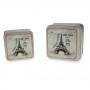 SCATOLA IN METALLO "TOUR EIFFEL" 10X10X5 /9X9X4CM SET 2 PEZZI