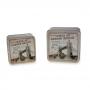 SCATOLA IN METALLO "LONDON BRIDGE" 10X10X5 /9X9X4CM SET 2 PEZZI
