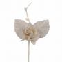 PICK DI ROSA IN COTONE E PIZZO LUNGHEZZA 11 CM 10 PEZZI