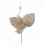 PICK DI ROSA IN COTONE E PIZZO LUNGHEZZA 11 CM 10 PEZZI