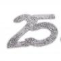 DECORAZIONE 25° ANNIVERSARIO Ø 2,5 CM 10 PEZZI