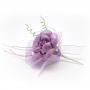 PICK ROSA IN ORGANZA CON RACCHETTE LUNGHEZZA 18 CM 10 PEZZI