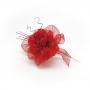 PICK ROSA IN ORGANZA CON RACCHETTE LUNGHEZZA 18 CM 10 PEZZI