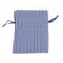 SACCHETTO IN TESSUTO A RIGHE CON TIRANTE 10X13 CM 10 PEZZI