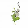 PICK PASQUA CON CONIGLIO E UOVA LUNGHEZZA 14 CM  4 PEZZI