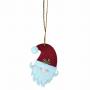 DECORAZIONE NATALIZIA DA APPENDERE "BABBO NATALE" Ø 7 CM 12 PEZZI