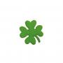 DECORAZIONE QUADRIFOGLIO VERDE Ø 3 CM 30 PZ