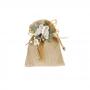 SACCHETTO IN COTONE VOILE A RIGHE E TIRANTE 10X13 CM 10 PEZZI